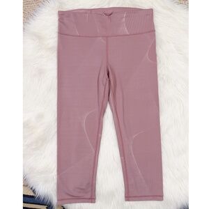 Gap Fit Eclipse A-Dry GFast 7/8 Length Athletic Leggings Size M in Pink